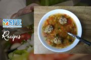 Albondigas soup (Mexican meatball soup)